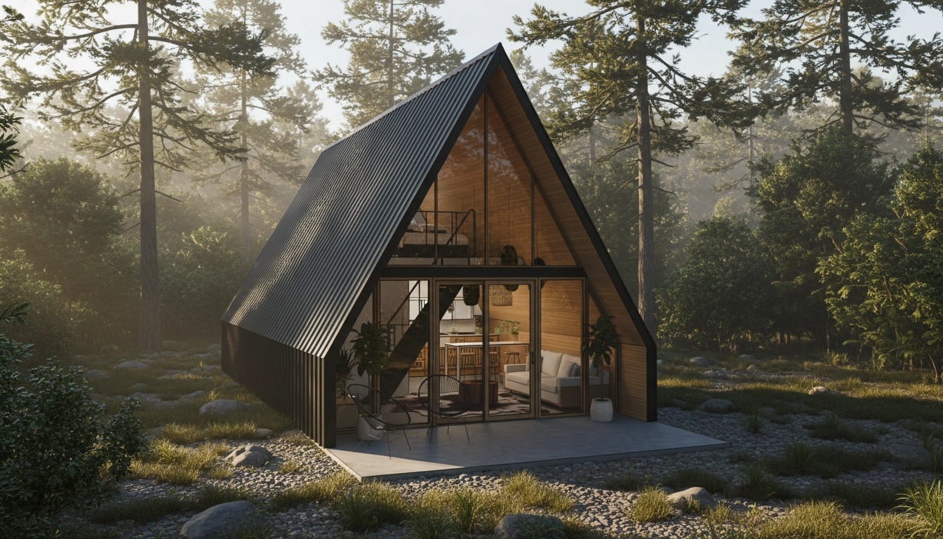 Cabana Estar Frame ao entardecer